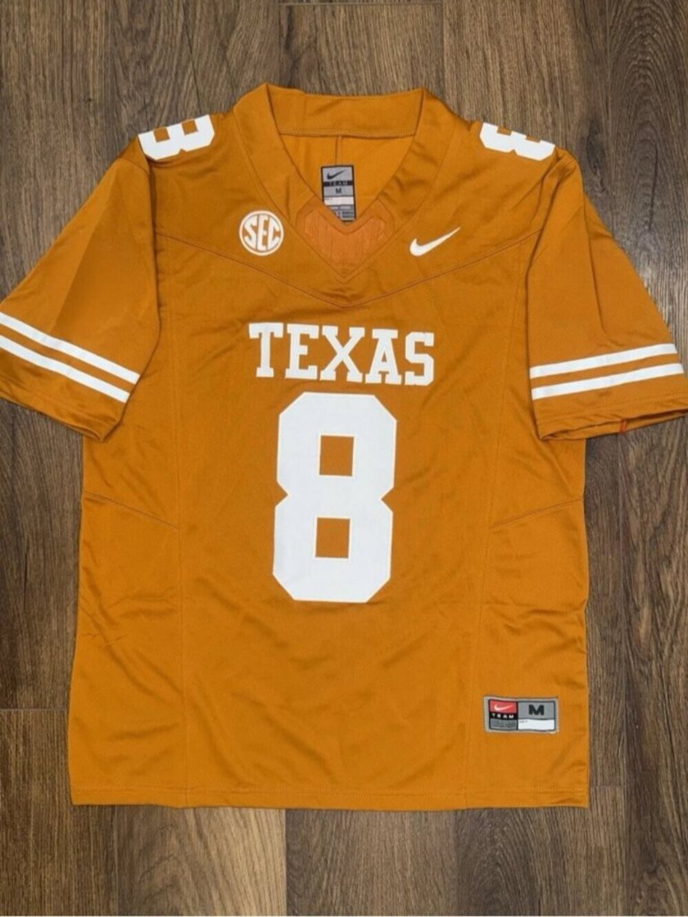 Cam Coleman Orange Stitched Jersey Vapor